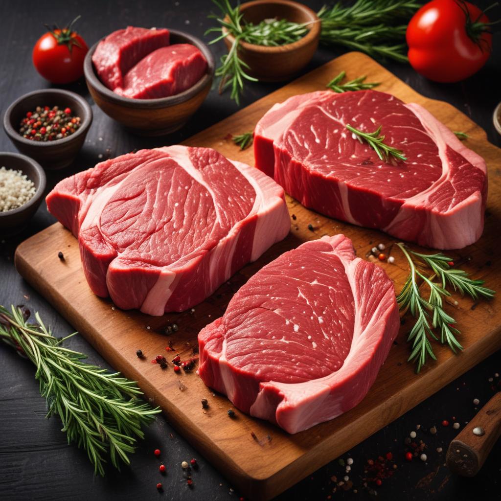 Corte de Carne Premium Seguridad alimentaria: Carne de Bovino